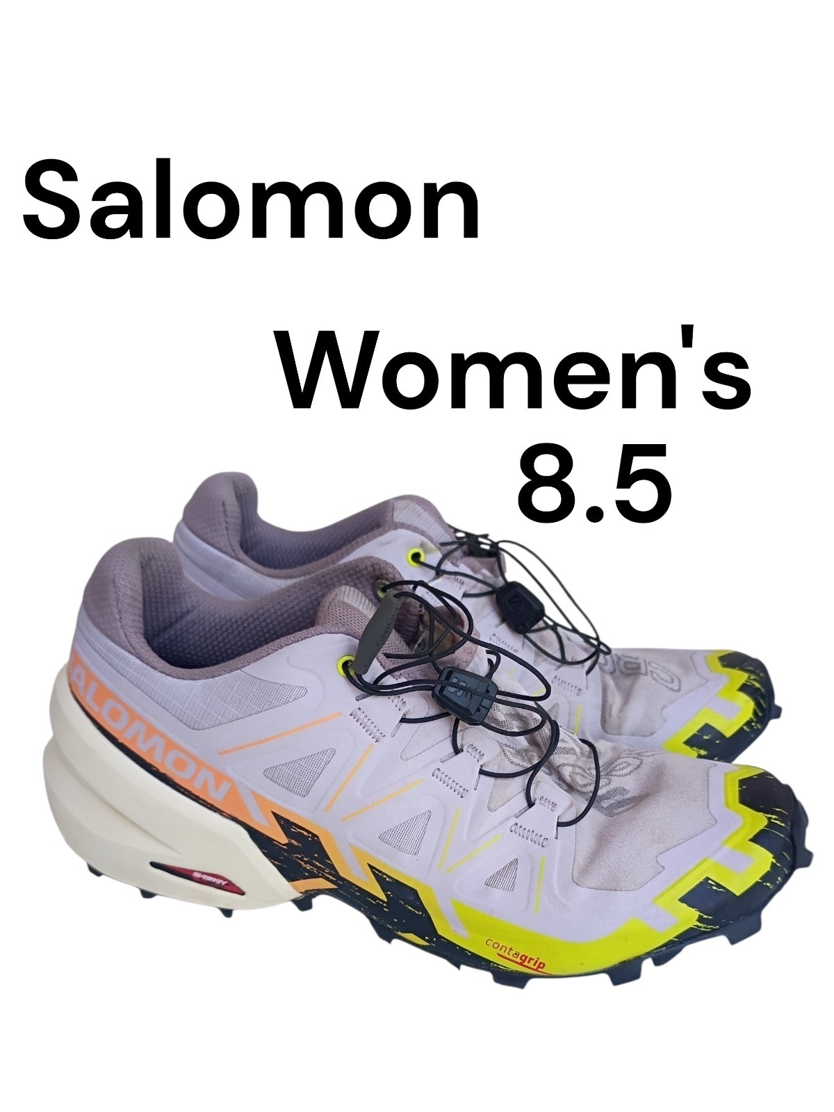 Salomon Speedcross 6 Trail Running Shoes Women's Size 8.5 Ortholite